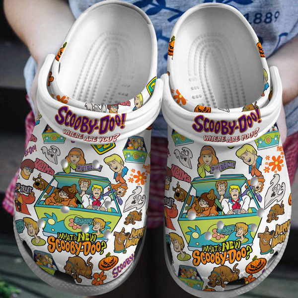 Footwearmerch Scooby Doo Movie Crocs Crocband Clogs Shoes Comfortable For Men Women and Kids