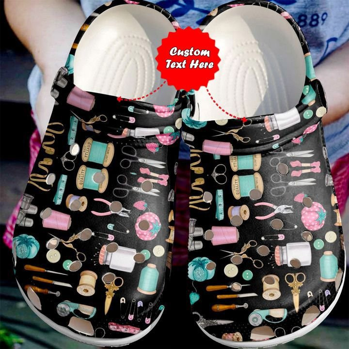 Footwearmerch Sewing Tools clog Shoes Colorful