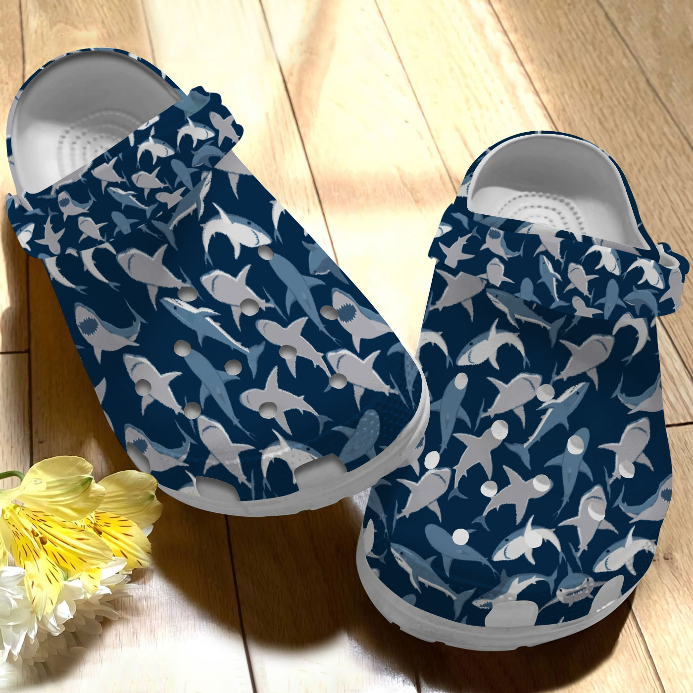 Footwearmerch Sharks Of The World Crocs Crocband Clogs Shoes Comfortable For Men Women and Kids