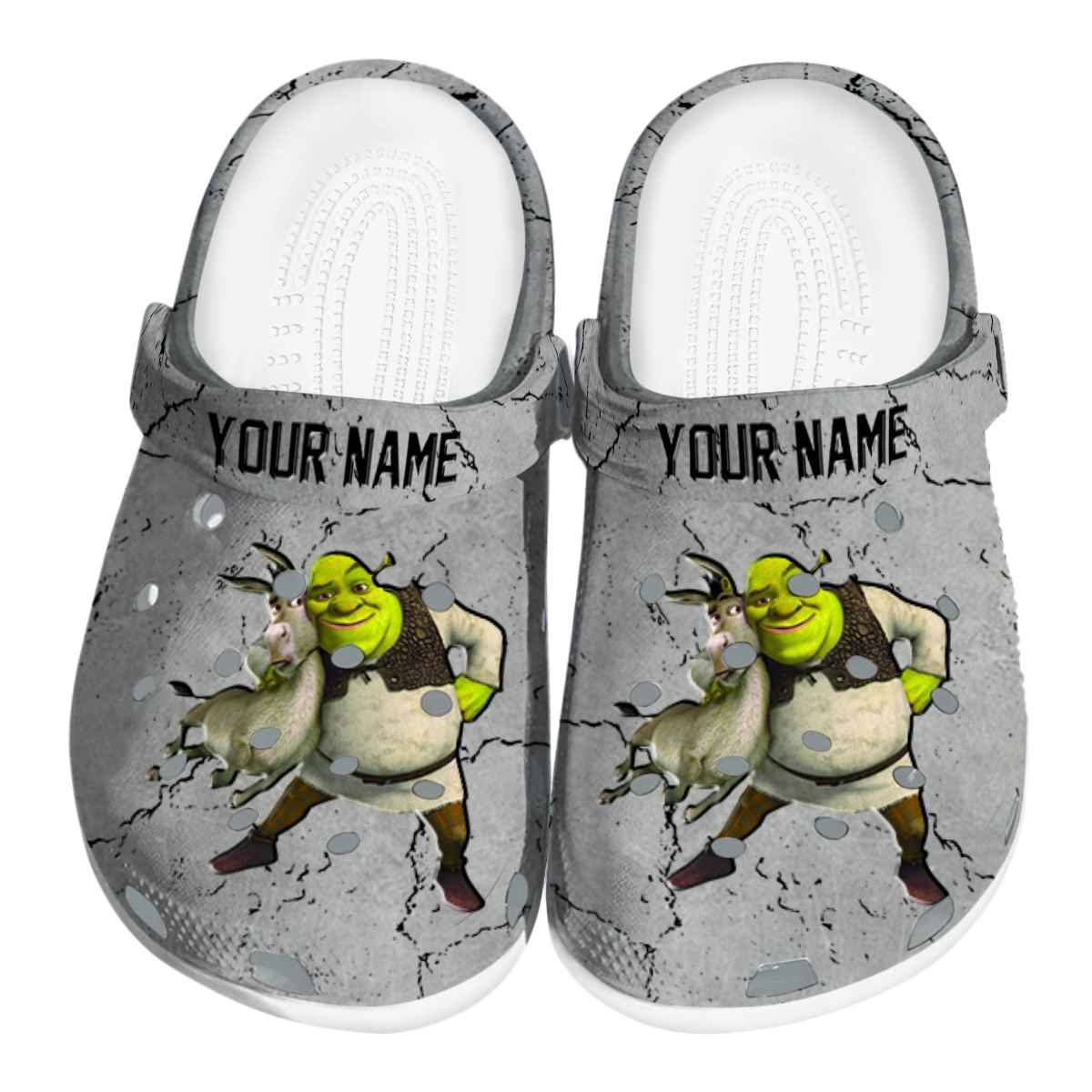 Footwearmerch Shrek Cartoon Crocs Crocband Clogs Shoes Comfortable For Men Women and Kids