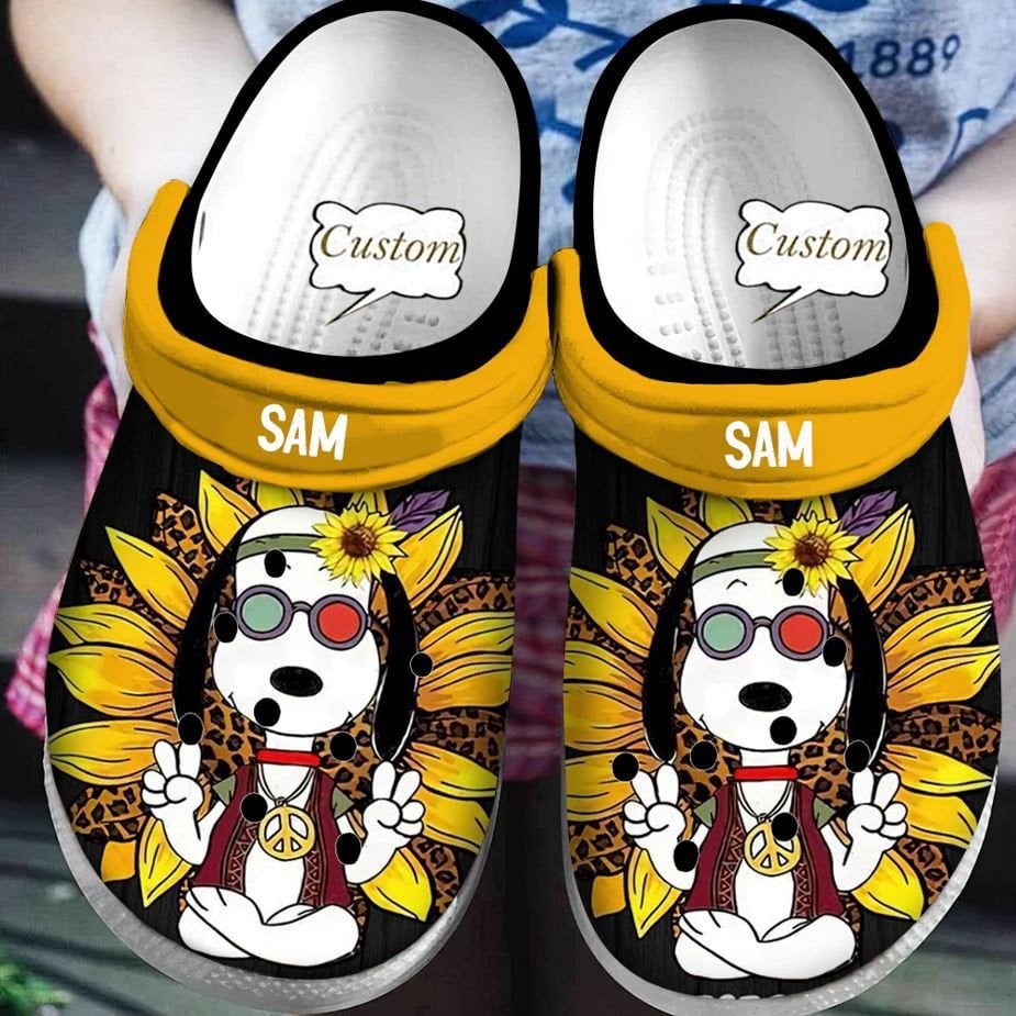 Footwearmerch Snoopy Crocs Crocband Clogs Shoes Comfortable for men women