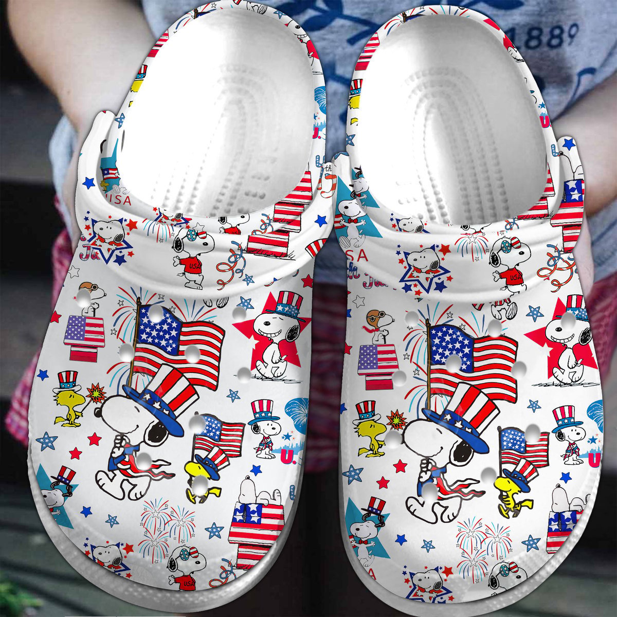 Footwearmerch Snoopy Peanuts Cartoon Crocs Crocband Clogs Shoes Comfortable For Men Women and Kids