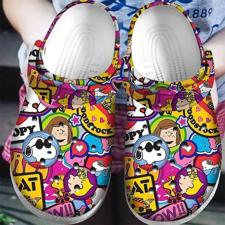 Footwearmerch Snoopy Peanuts Clog Shoes