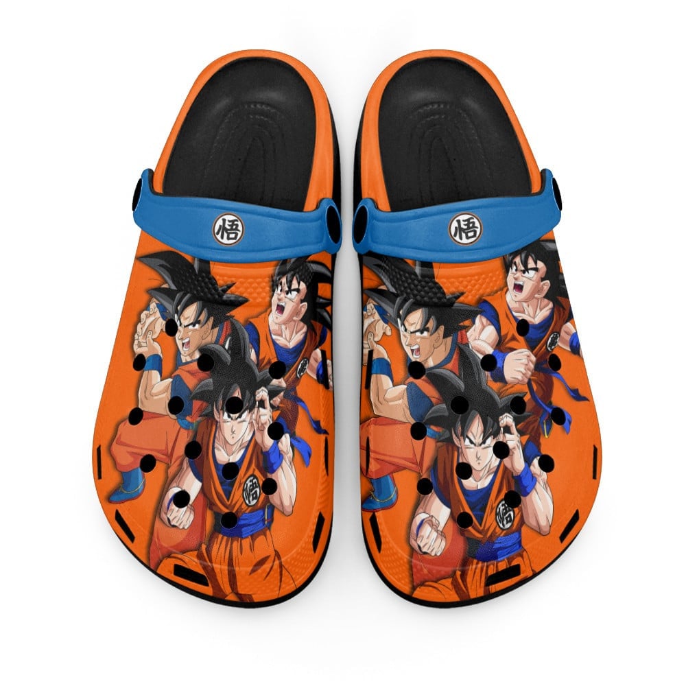 Footwearmerch Son Goku Dragon Ball Anime Crocs Crocband Clogs Shoes Comfortable For Men Women and Kids