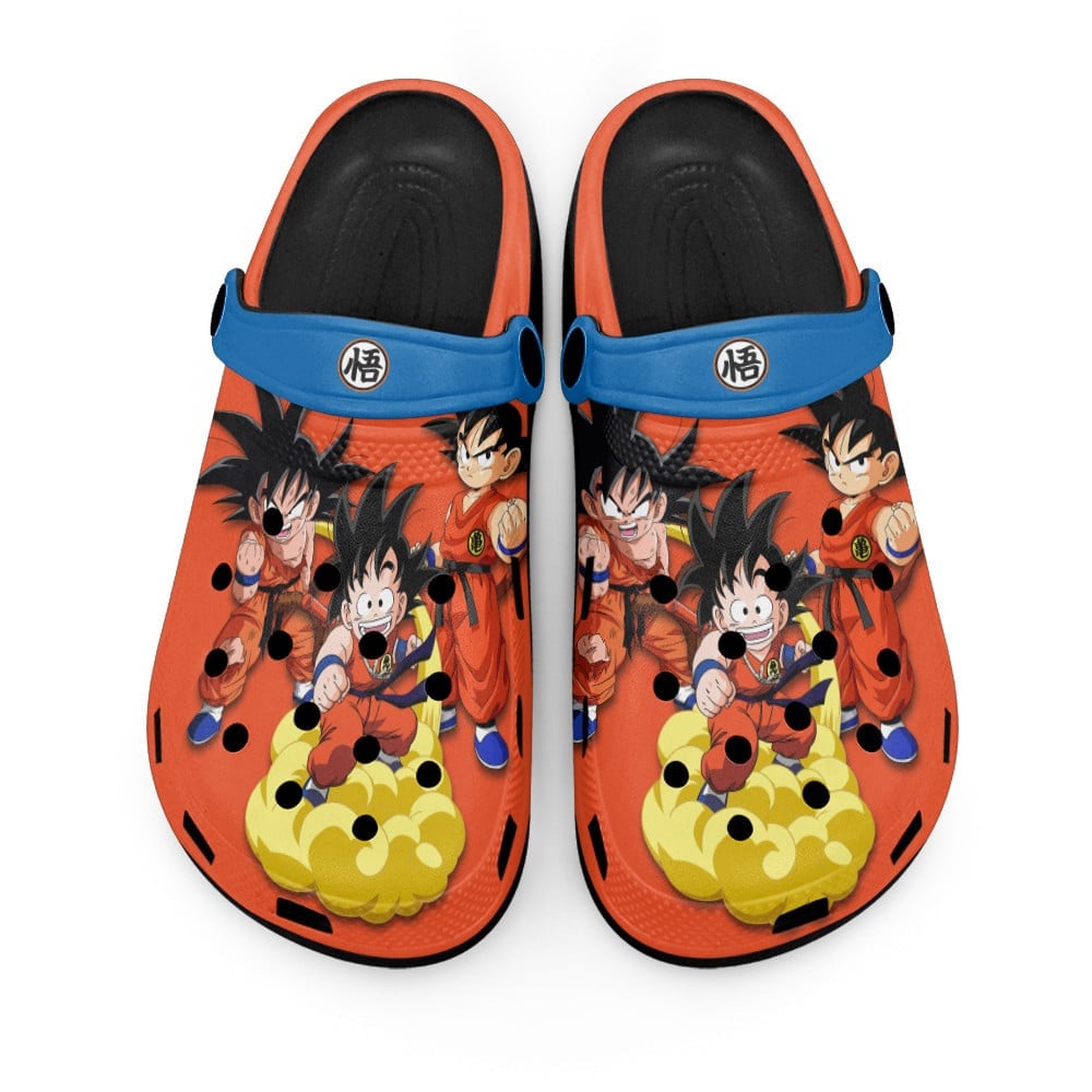 Footwearmerch Son Goku Kid Dragon Ball Anime Crocs Crocband Clogs Shoes Comfortable For Men Women and Kids