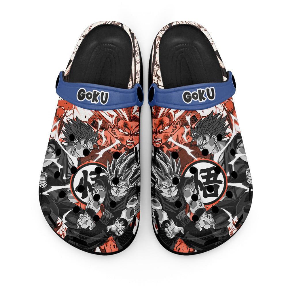 Footwearmerch Son Goku Super Saiyan Dragon Ball Anime Crocs Crocband Clogs Shoes Comfortable For Men Women and Kids