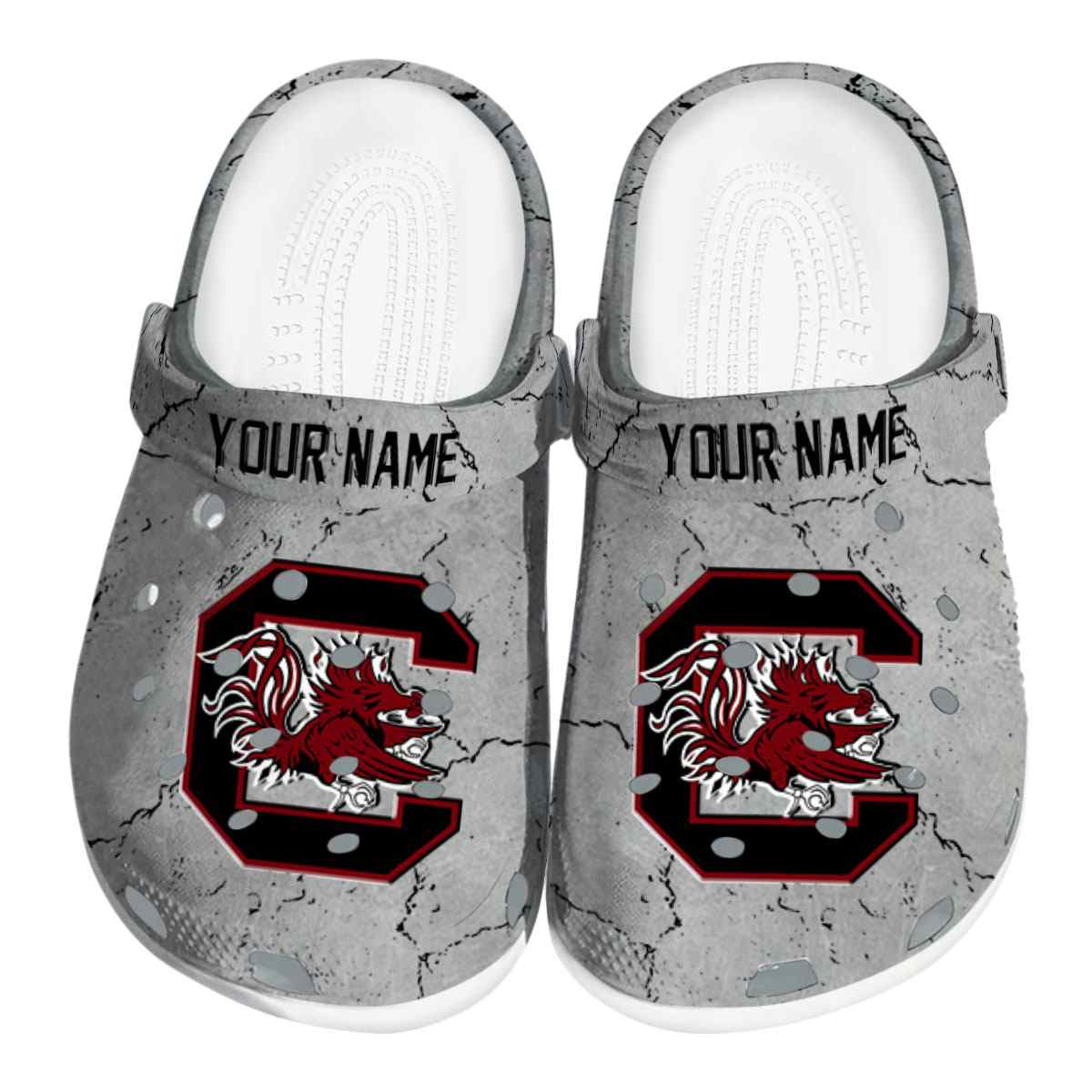Footwearmerch South Carolina Gamecocks NCAA Sport Crocs Crocband Clogs Shoes Comfortable For Men Women and Kids