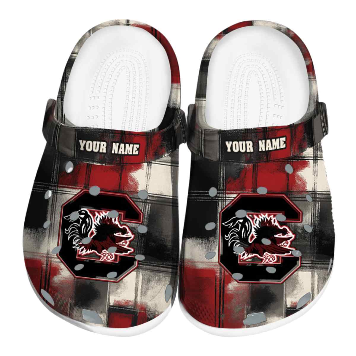 Footwearmerch South Carolina Gamecocks NCAA Sport Crocs Crocband Clogs Shoes Comfortable For Men Women and Kids