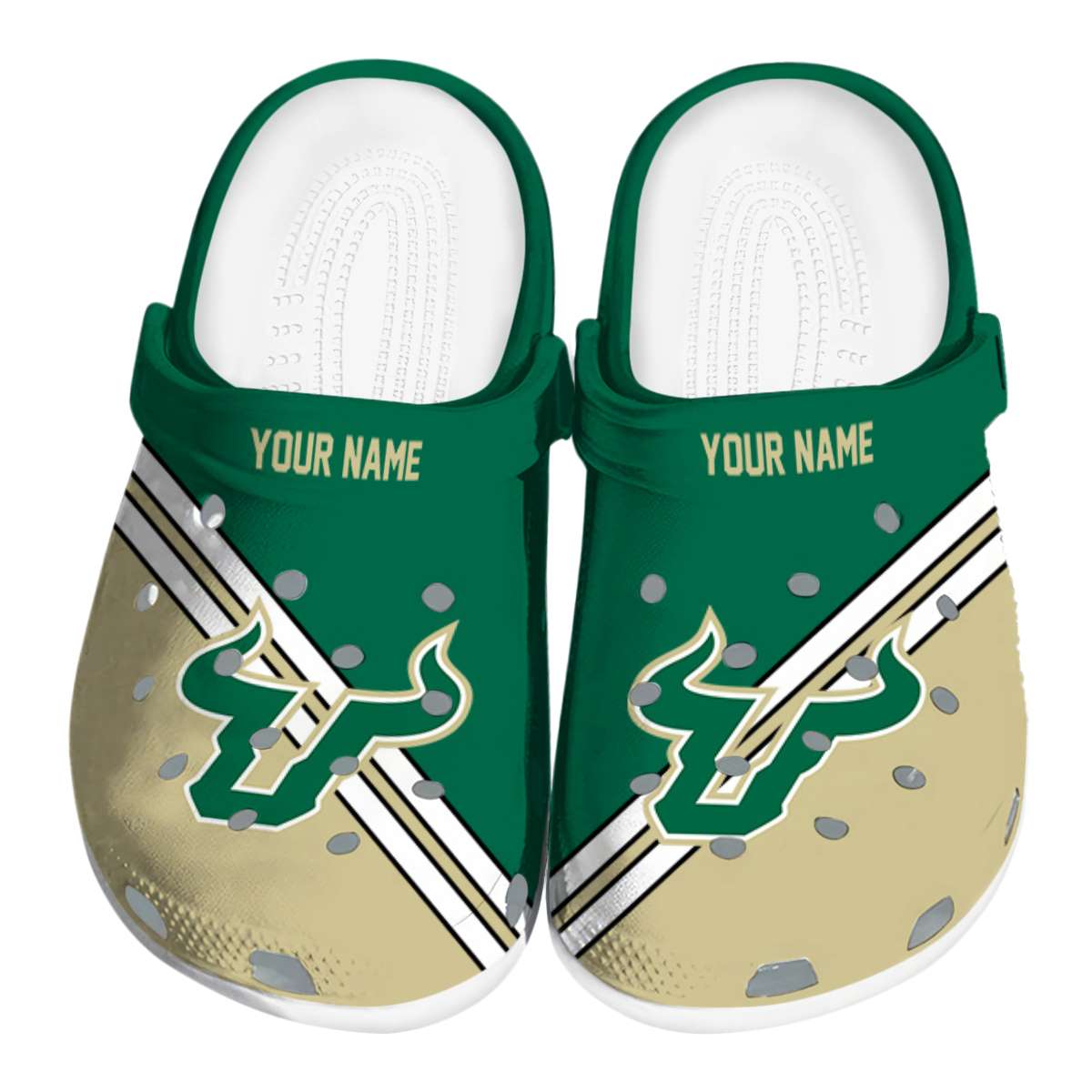 Footwearmerch South Florida Bulls NCAA Sport Crocs Crocband Clogs Shoes Comfortable For Men Women and Kids