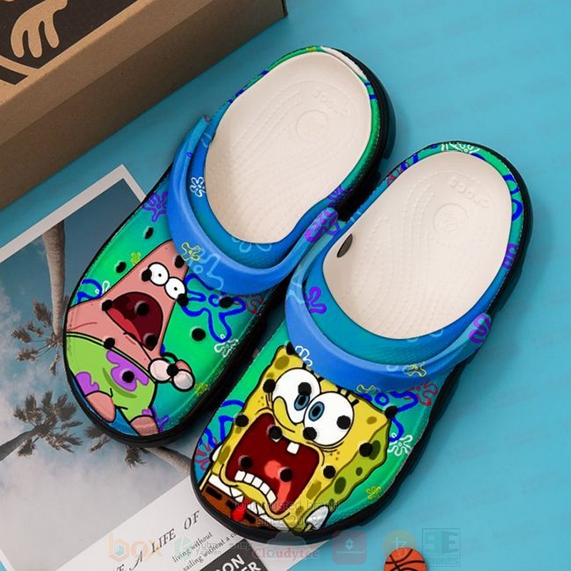 Footwearmerch Spongebob Squarepants Cartoon Crocs Crocband Clogs Shoes Comfortable For Men Women and Kids