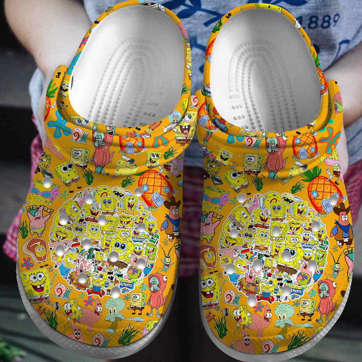 Footwearmerch SpongeBob SquarePants TV Series Crocs Crocband Clogs Shoes Comfortable For Men Women and Kids