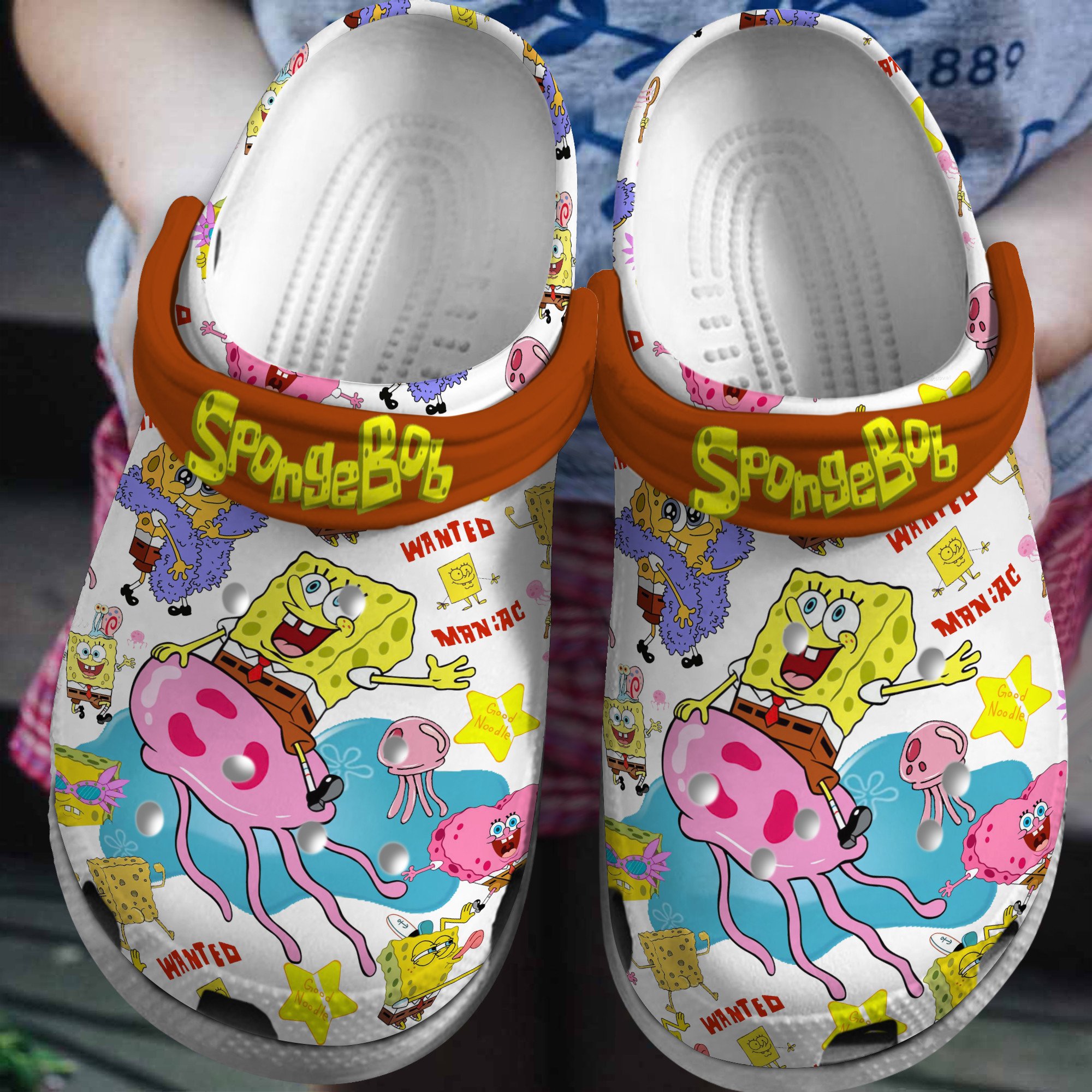 Footwearmerch SpongeBob SquarePants TV Series Crocs Crocband Clogs Shoes Comfortable For Men Women and Kids