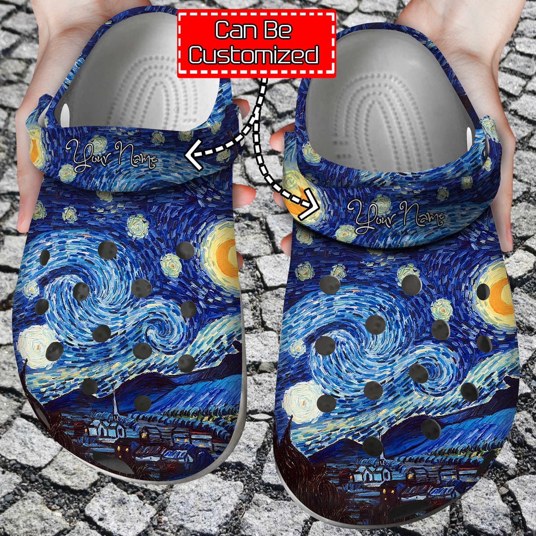 Footwearmerch Starry Night Vincent Van Gogh Paintings Design Unisex Birthday Gifts Art