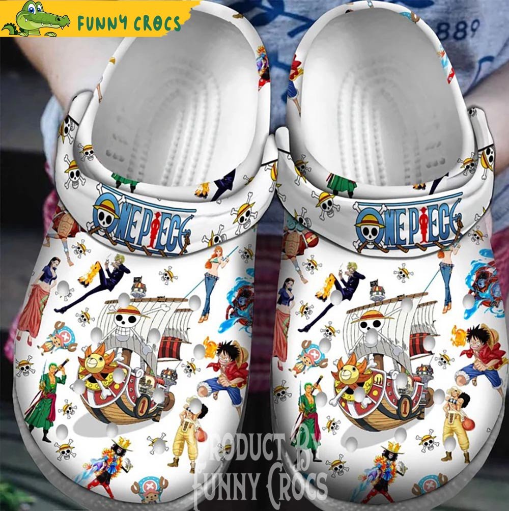 Footwearmerch Straw Hat Pirates One Piece Anime Crocs Crocband Clogs Shoes Comfortable For Men Women and Kids