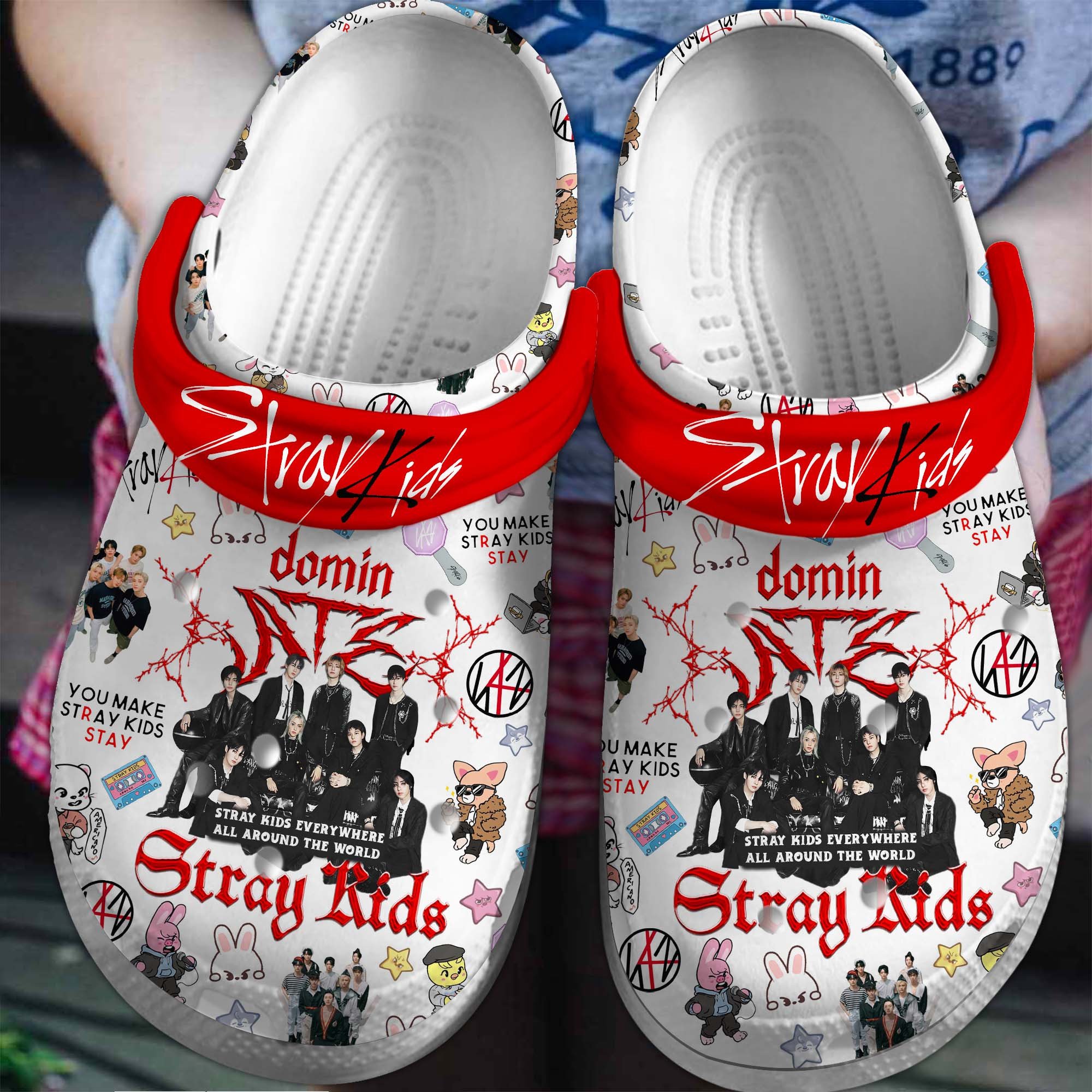 Footwearmerch Stray Kids Music Crocs Crocband Clogs Shoes Comfortable For Men Women and Kids