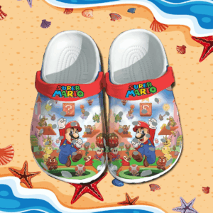 Footwearmerch Super Mario Bros Crocs Clog Shoes