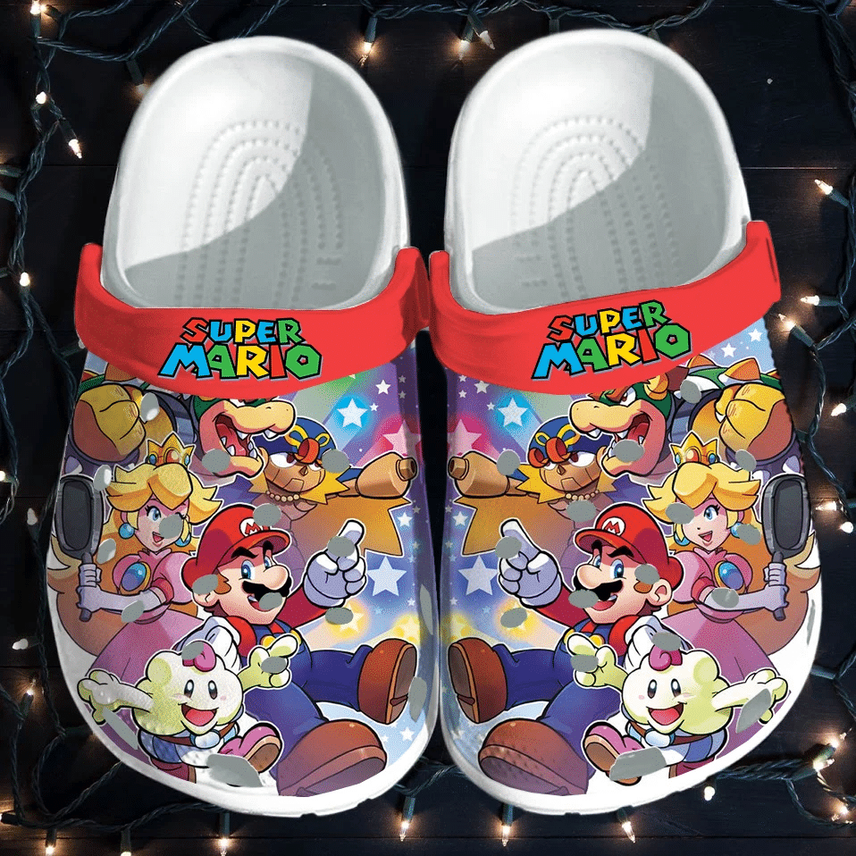 Footwearmerch Super Mario Bros Crocs Clog Shoes