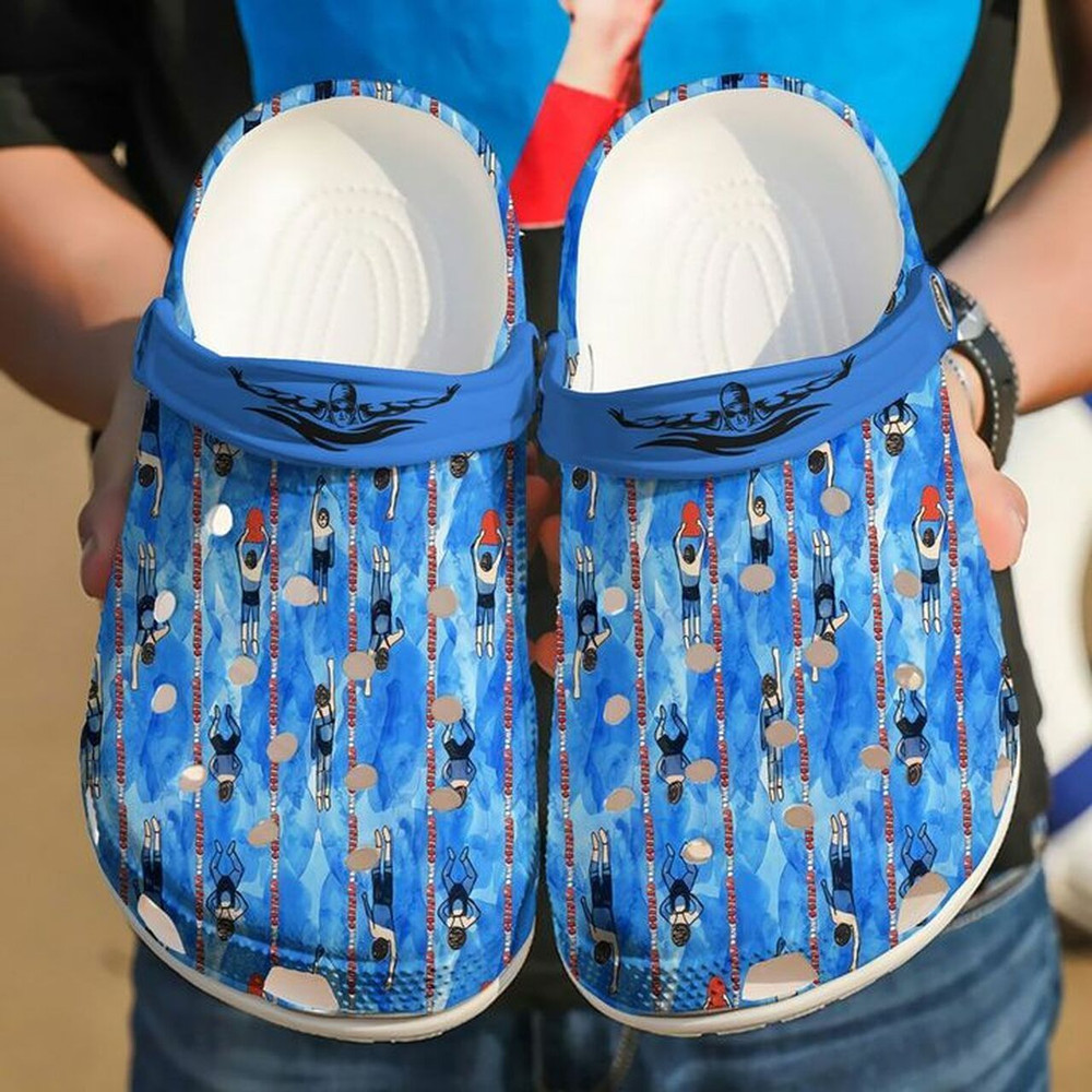 Footwearmerch Swimming Pool 102 Gift For Lover Rubber clog Shoes Comfy Footwear