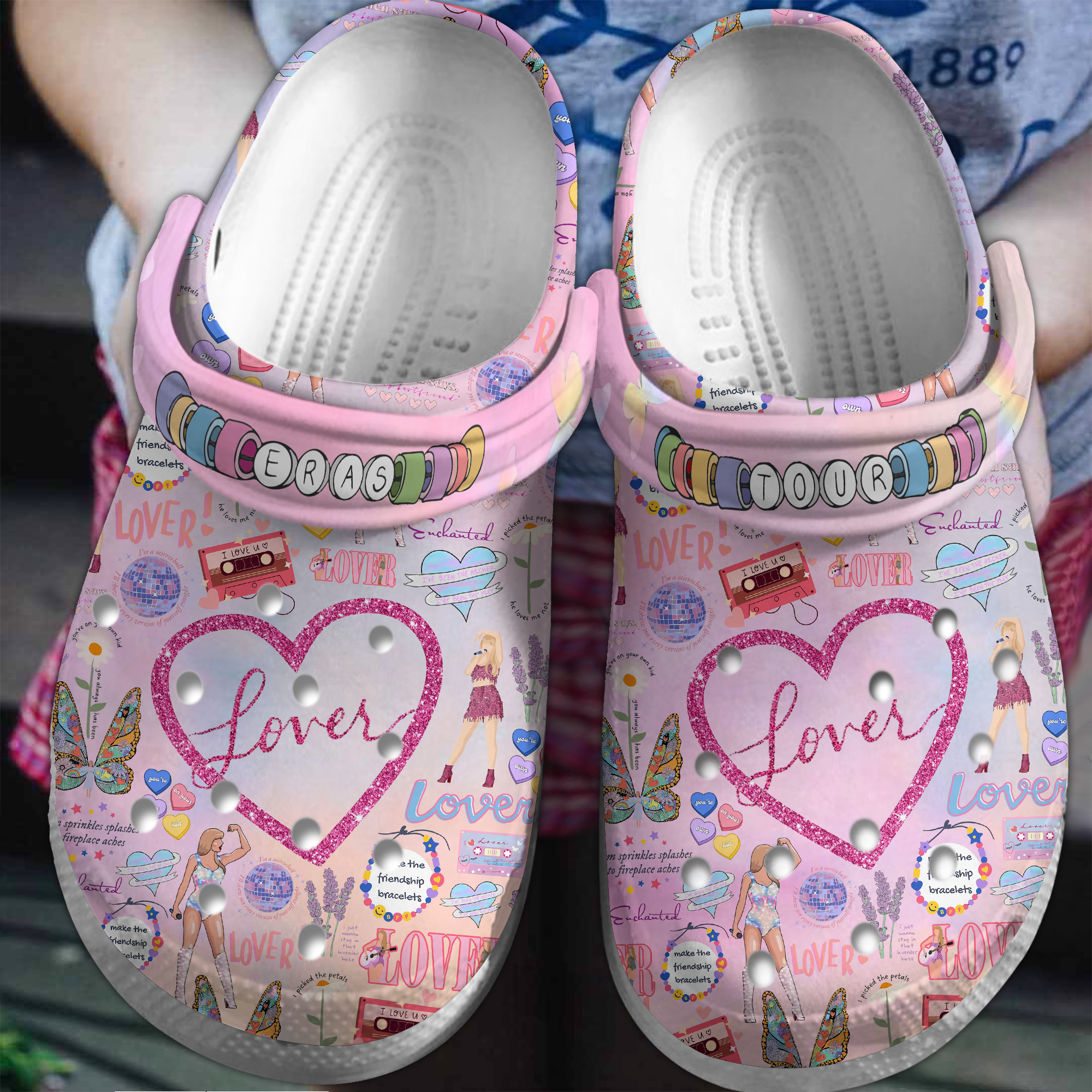Footwearmerch Taylor Swift Music Crocs Crocband Clogs Shoes Comfortable For Men Women and Kids