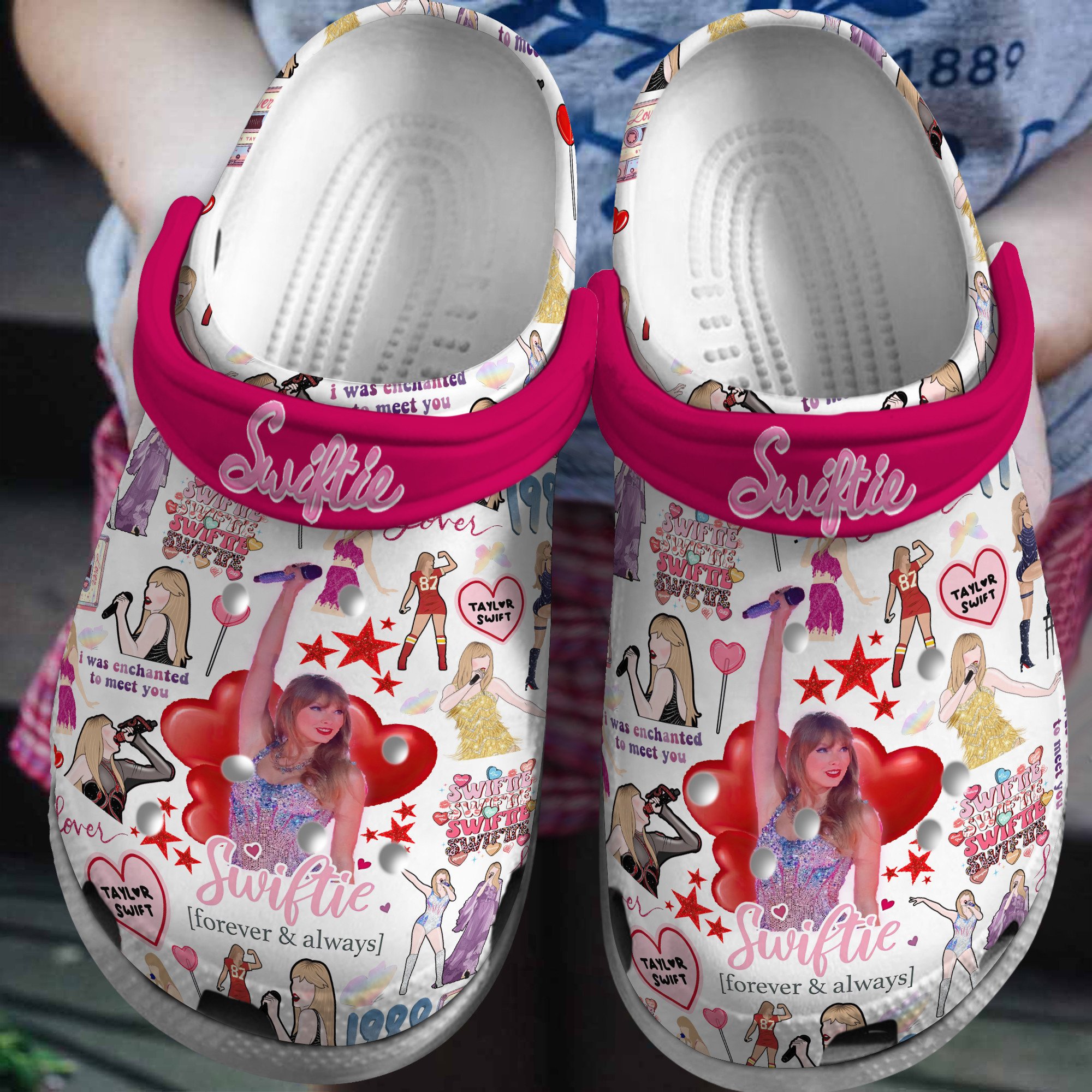 Footwearmerch Taylor Swift Music Crocs Crocband Clogs Shoes Comfortable For Men Women and Kids