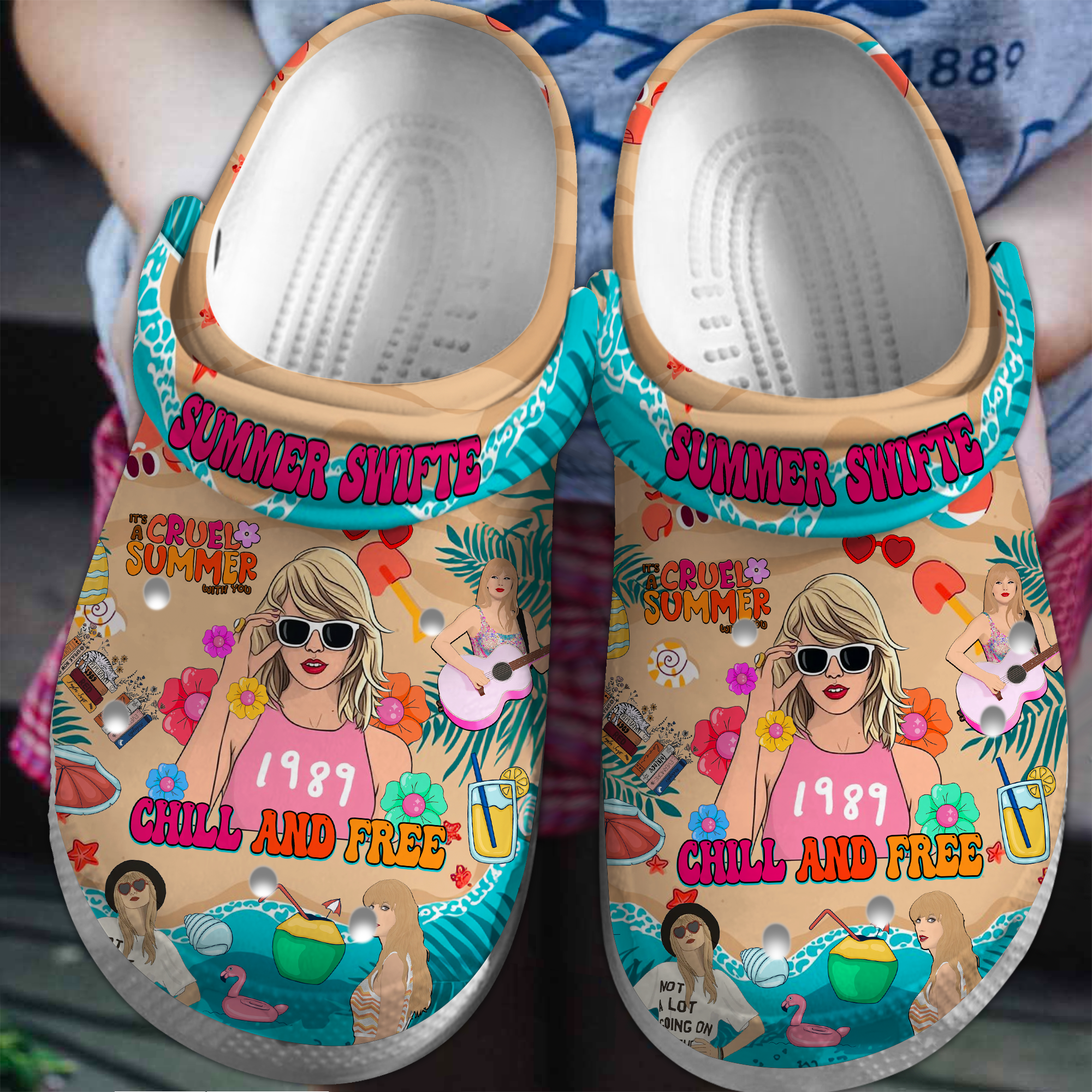 Footwearmerch Taylor Swift Music Crocs Crocband Clogs Shoes Comfortable For Men Women and Kids