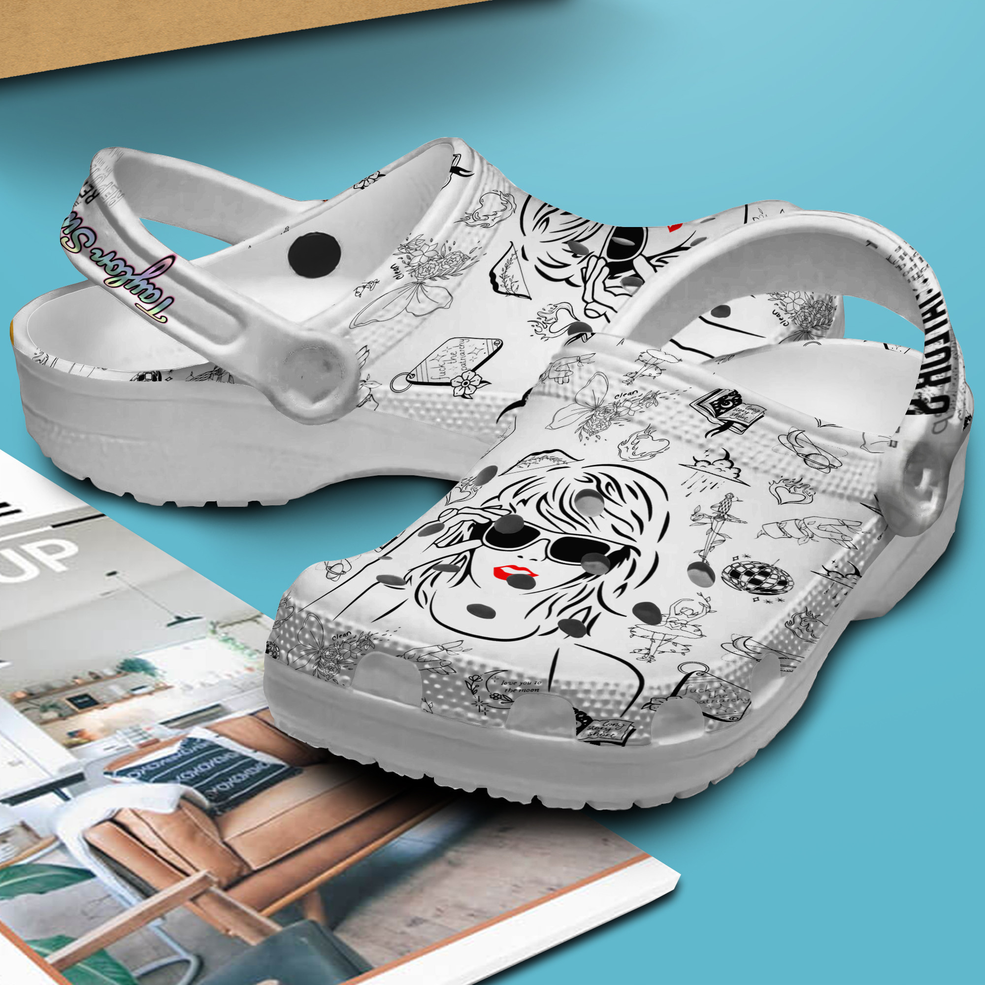 Footwearmerch Taylor Swift Music Crocs Crocband Clogs Shoes Comfortable For Men Women and Kids