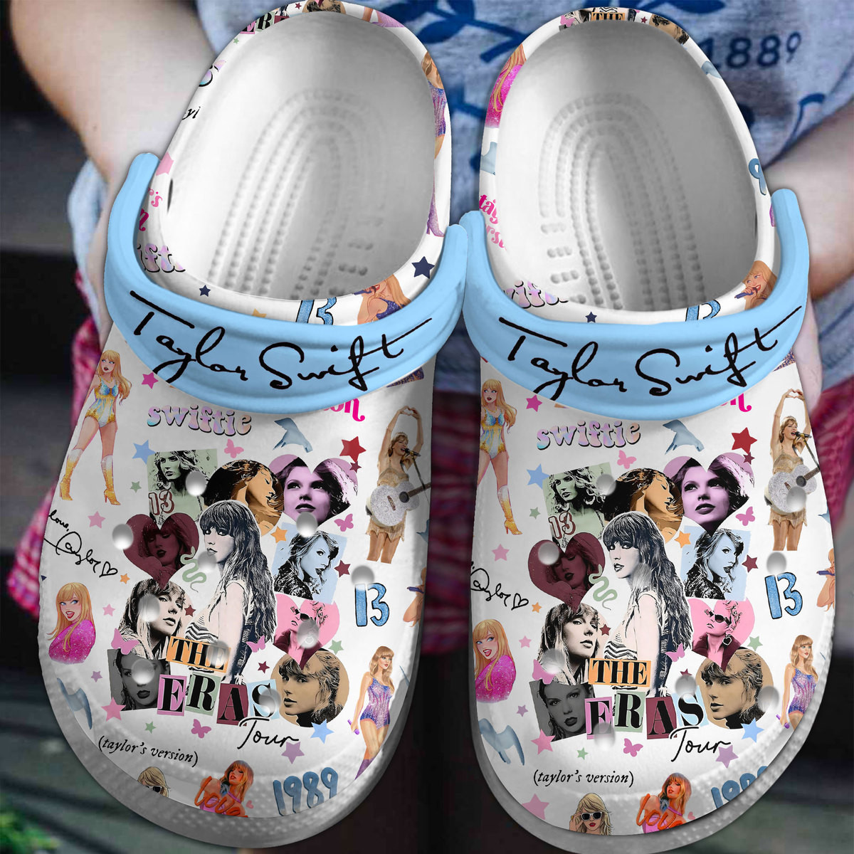 Footwearmerch Taylor Swift The Eras Tour Music Crocs Crocband Clogs Shoes Comfortable For Men Women and Kids