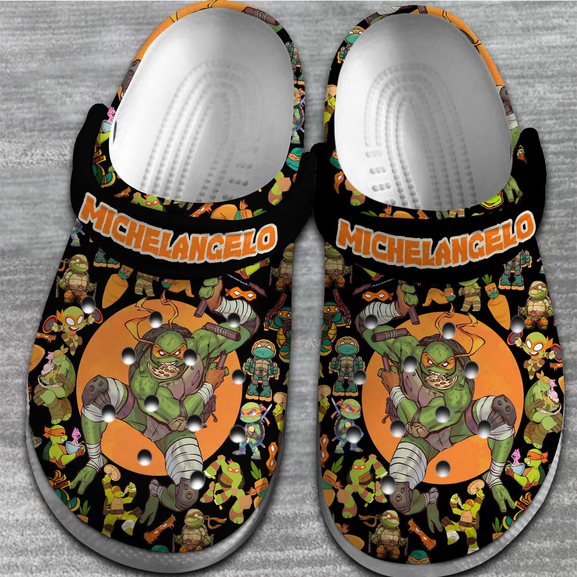 Footwearmerch Teenage Mutant Ninja Turtles Movie Crocs Crocband Clogs Shoes Comfortable For Men Women and Kids