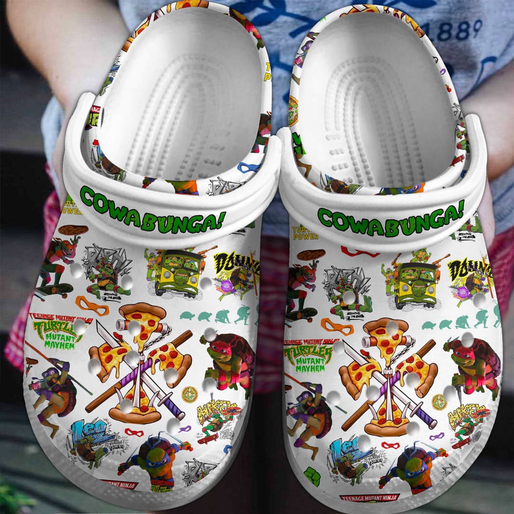 Footwearmerch Teenage Mutant Ninja Turtles Movie Crocs Crocband Clogs Shoes Comfortable For Men Women and Kids