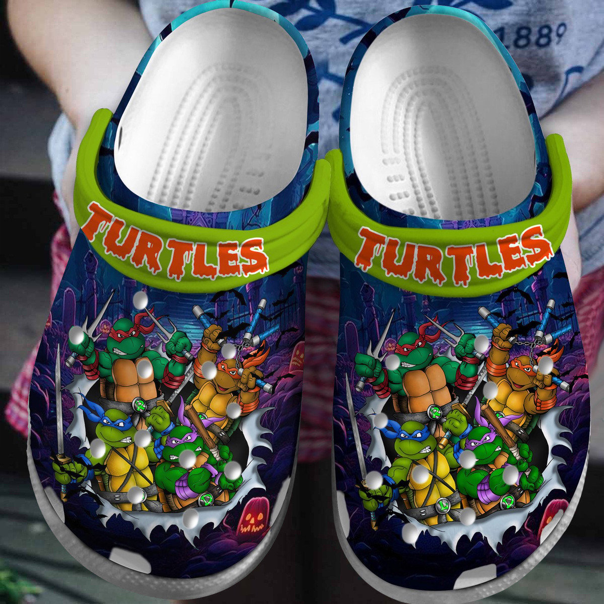 Footwearmerch Teenage Mutant Ninja Turtles TV Series Crocs Crocband Clogs Shoes Comfortable For Men Women and Kids