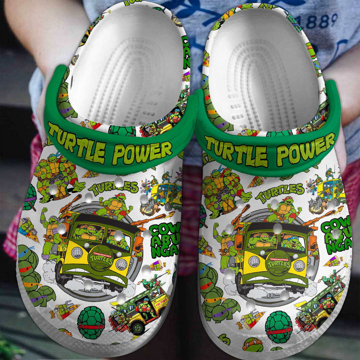 Footwearmerch Teenage Mutant Ninja Turtles TV Series Crocs Crocband Clogs Shoes Comfortable For Men Women and Kids
