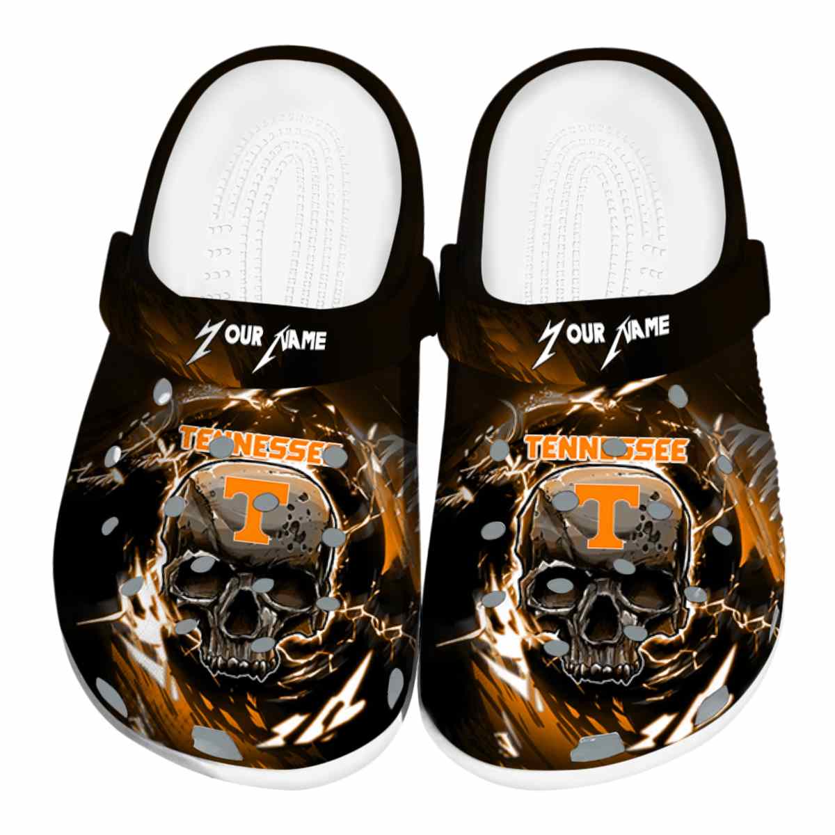 Footwearmerch Tennessee Volunteers NCAA Sport Crocs Crocband Clogs Shoes Comfortable For Men Women and Kids