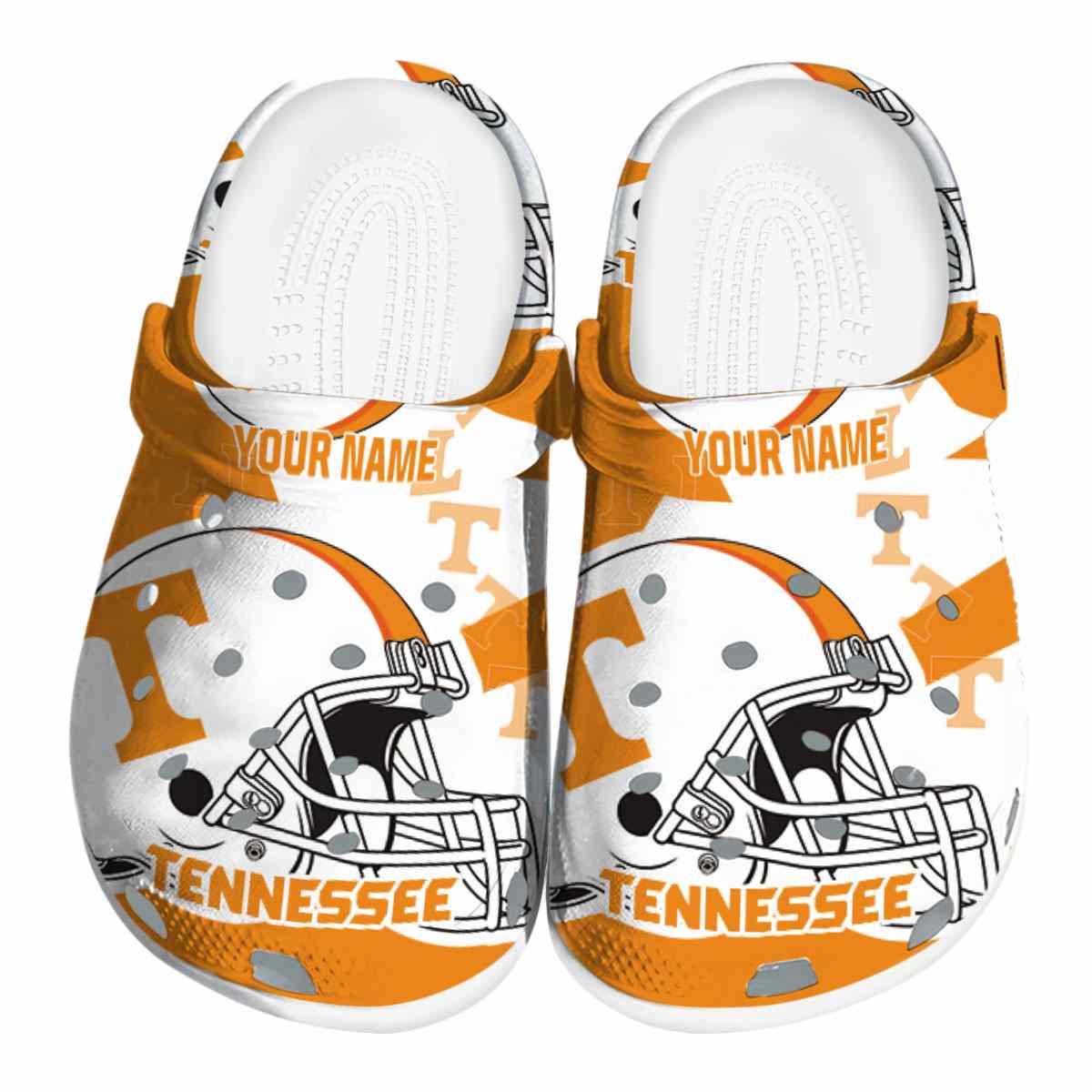 Footwearmerch Tennessee Volunteers NCAA Sport Crocs Crocband Clogs Shoes Comfortable For Men Women and Kids