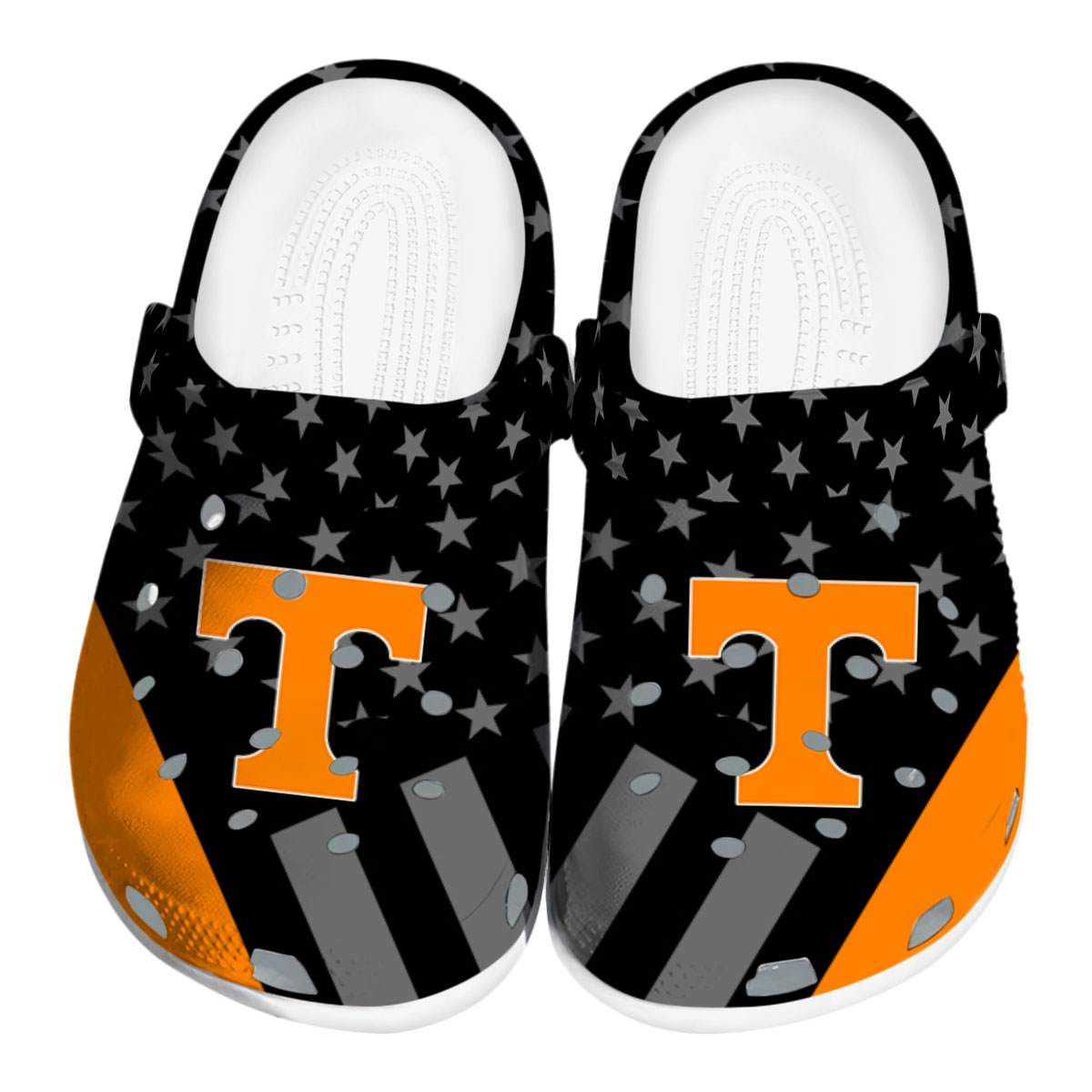 Footwearmerch Tennessee Volunteers NCAA Sport Crocs Crocband Clogs Shoes Comfortable For Men Women and Kids
