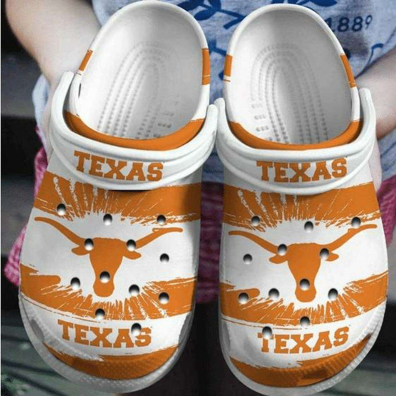 Footwearmerch Texas Longhorns Crocband Clogs