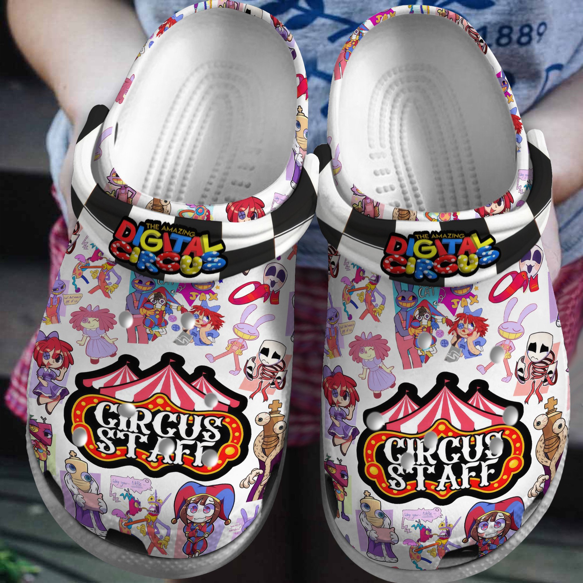 Footwearmerch The Amazing Digital Circus TV Series Crocs Crocband Clogs Shoes Comfortable For Men Women and Kids