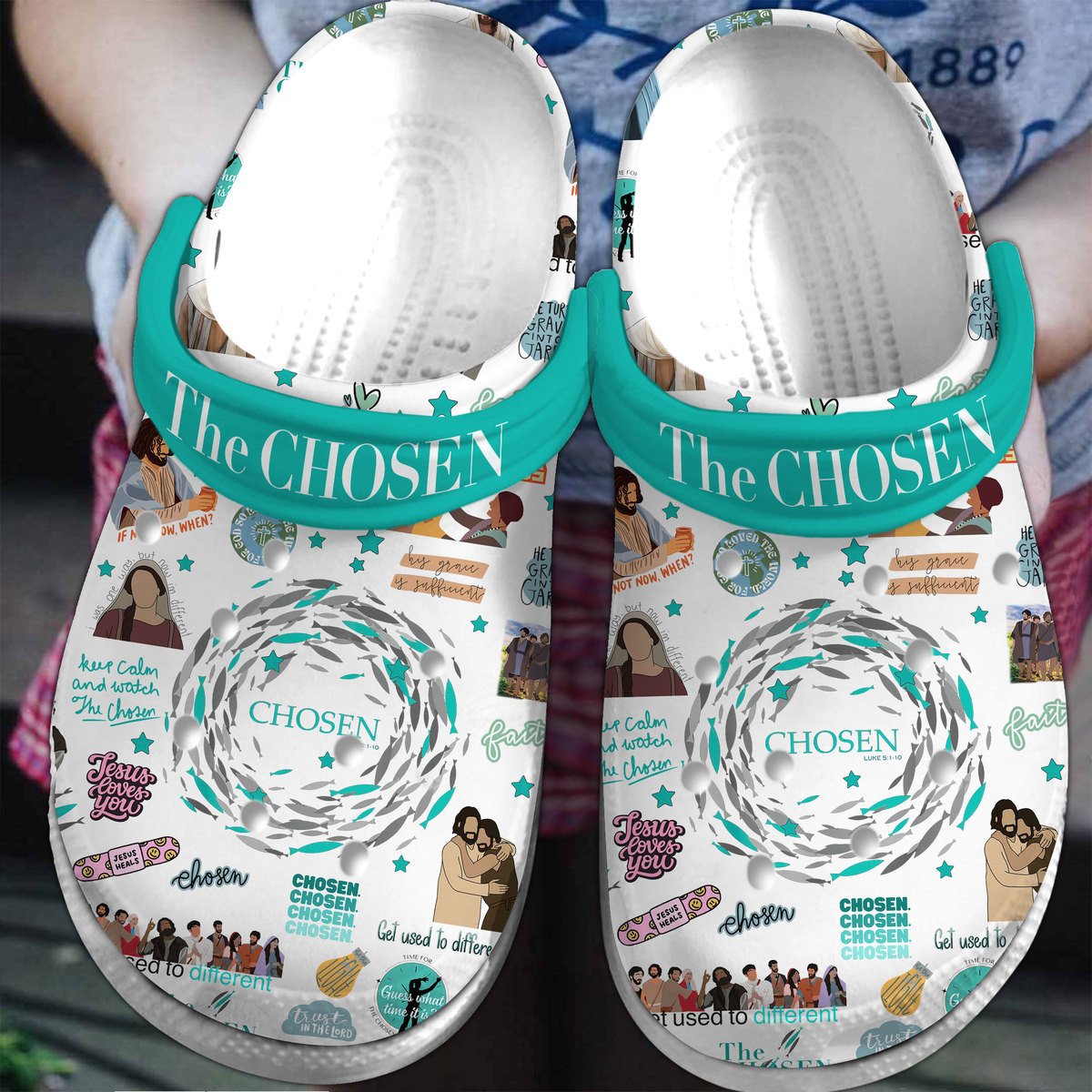 Footwearmerch The chosen TV Series Crocs Crocband Clogs Shoes Comfortable For Men Women and Kids