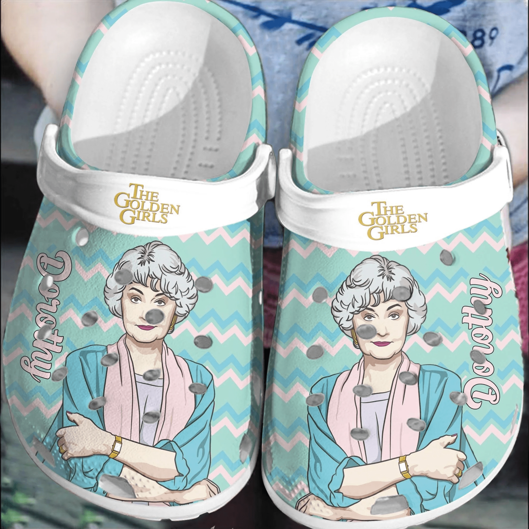 Footwearmerch The Golden Girls Dorothy Zbornak Crocs Crocband Comfortable Clogs Shoes For Men Women