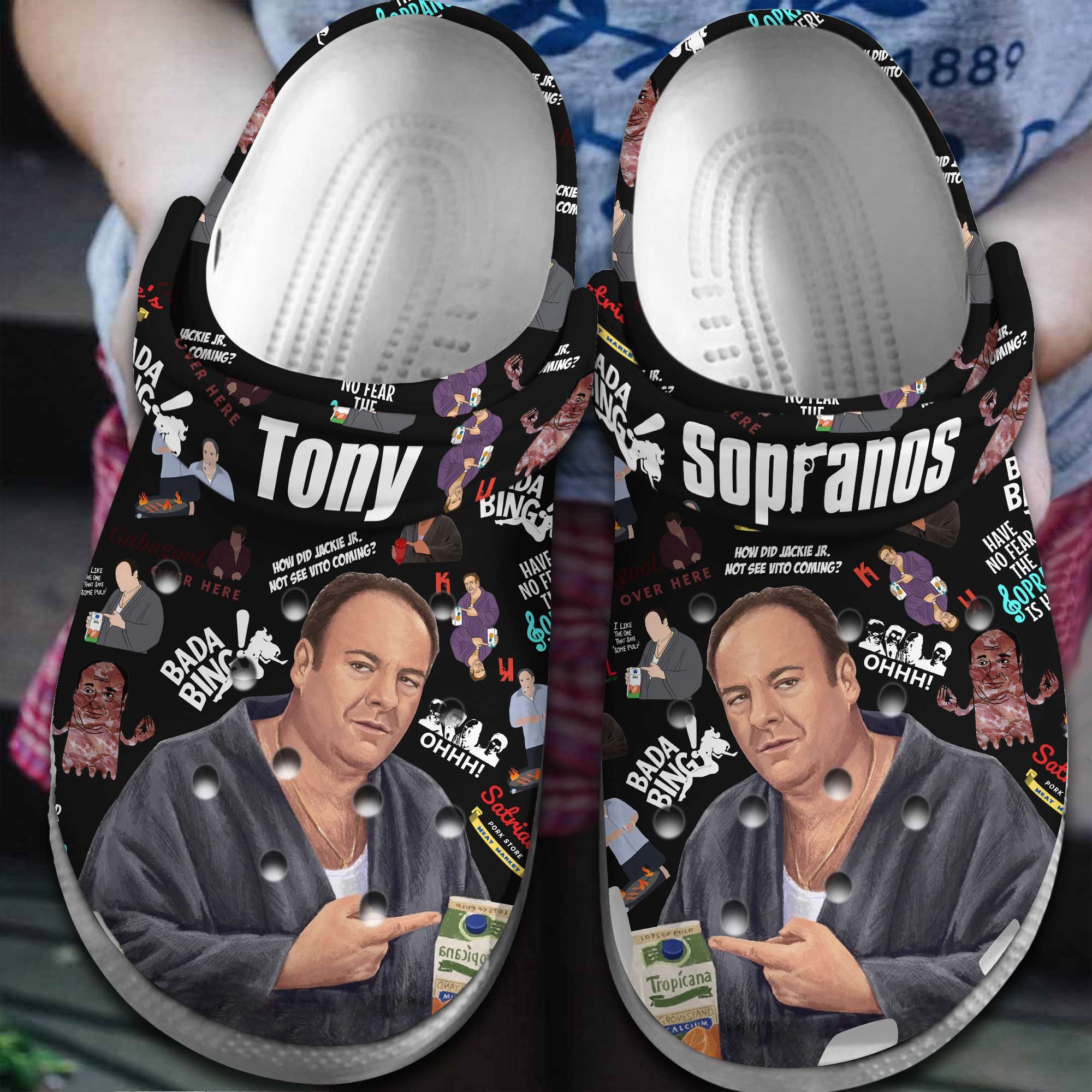 Footwearmerch The Sopranos TV Series Crocs Crocband Clogs Shoes Comfortable For Men Women and Kids