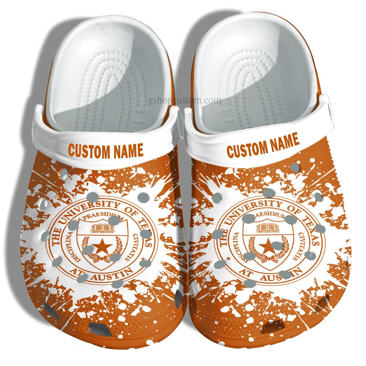 Footwearmerch The University Of Texas Croc Shoes Customize- University Graduation Gifts Shoes Admission Gift