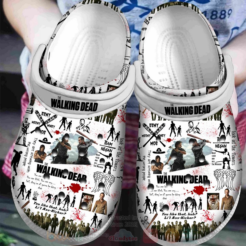 Footwearmerch The Walking Dead TV series Crocs Crocband Clogs Shoes Comfortable For Men Women and Kids