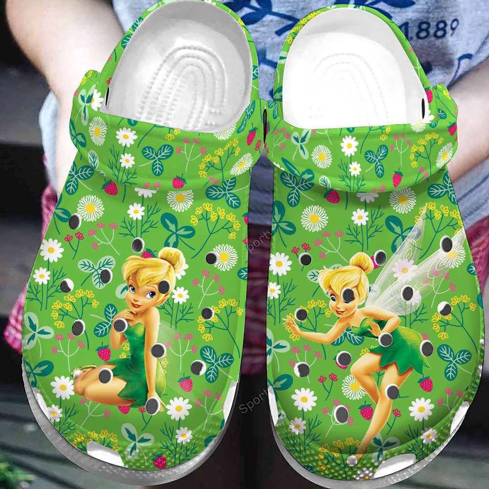 Footwearmerch Tinkerbell Garden Fairy Clog Shoes