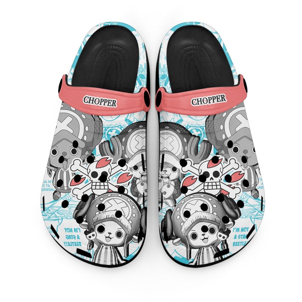 Footwearmerch Tony Tony Chopper One Piece Anime Crocs Crocband Clogs Shoes Comfortable For Men Women and Kids