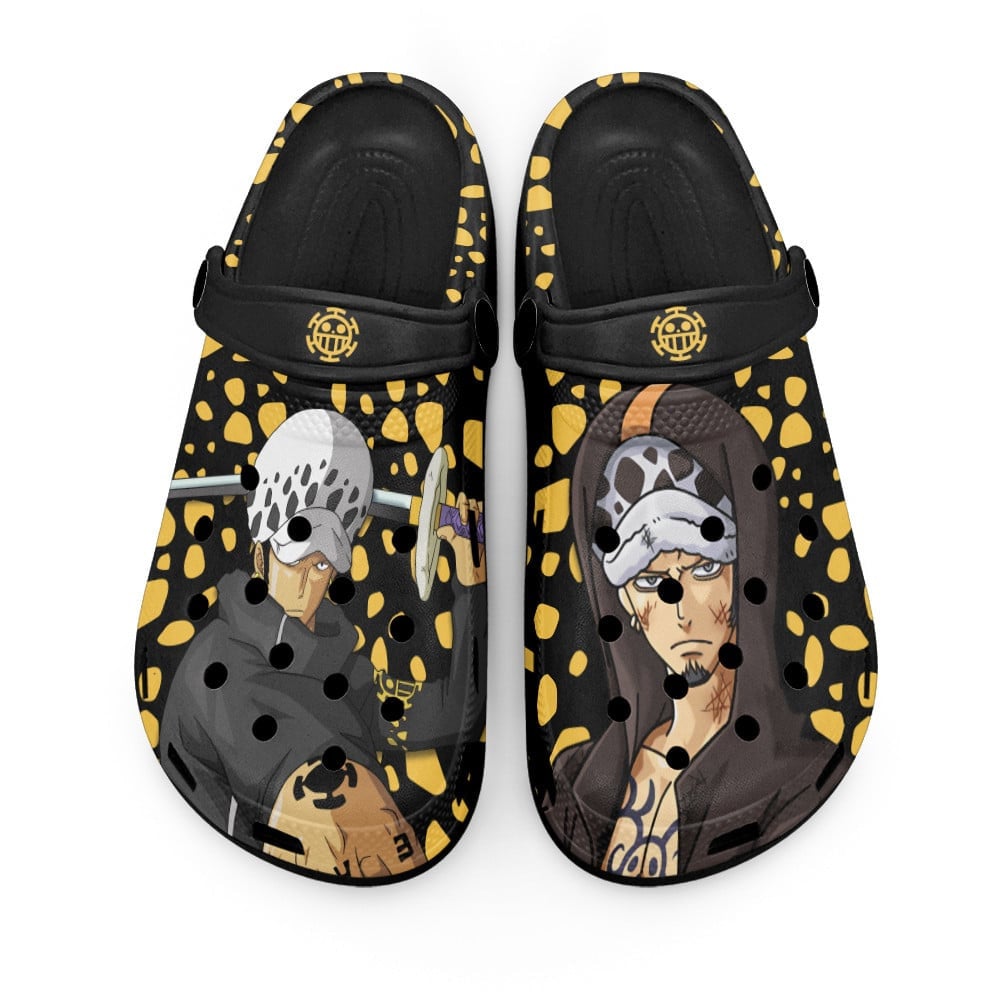 Footwearmerch Trafalgar D. Water Law One Piece Anime Crocs Crocband Clogs Shoes Comfortable For Men Women and Kids
