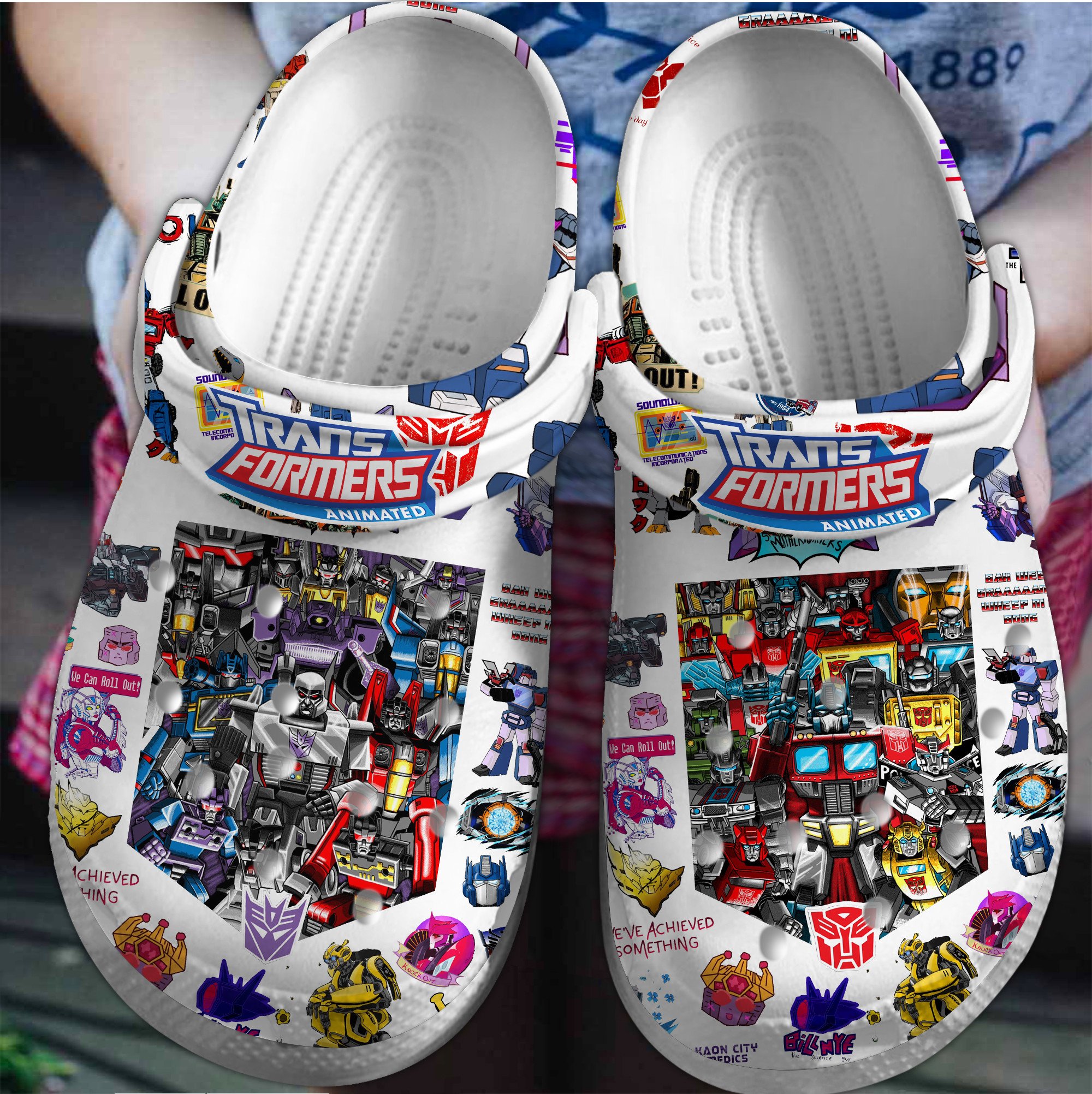 Footwearmerch Transformers Movie Crocs Crocband Clogs Shoes Comfortable For Men Women and Kids