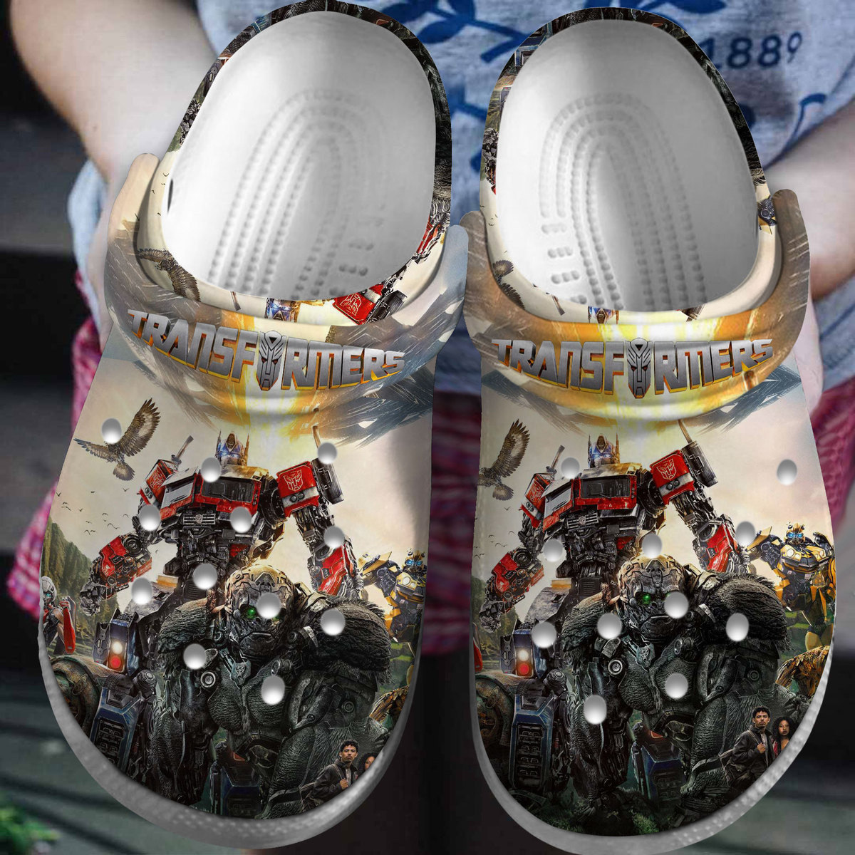 Footwearmerch Transformers Movie Crocs Crocband Clogs Shoes Comfortable For Men Women and Kids
