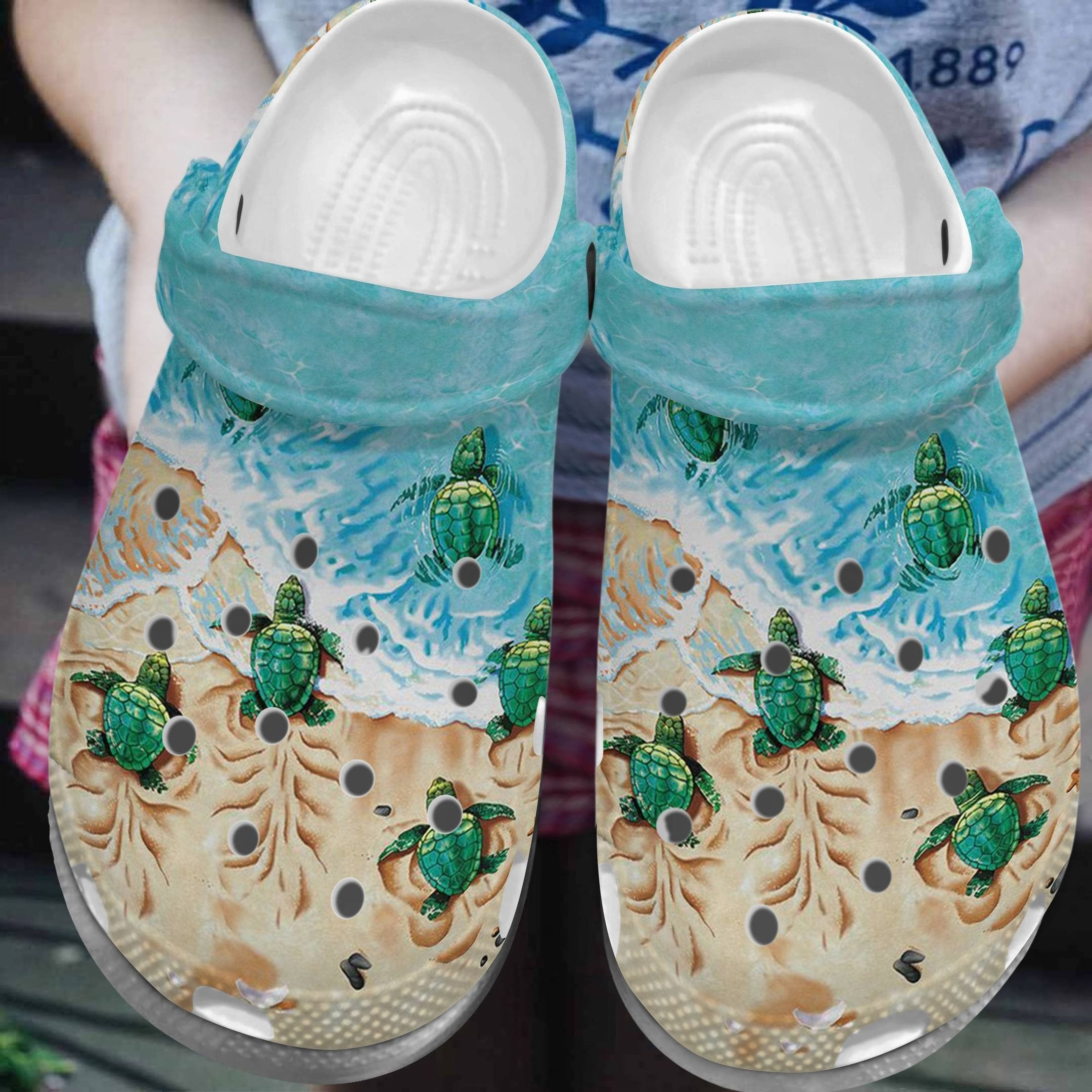 Footwearmerch Turtle Baby Beach Ocean Shoes Clogs For Women Men