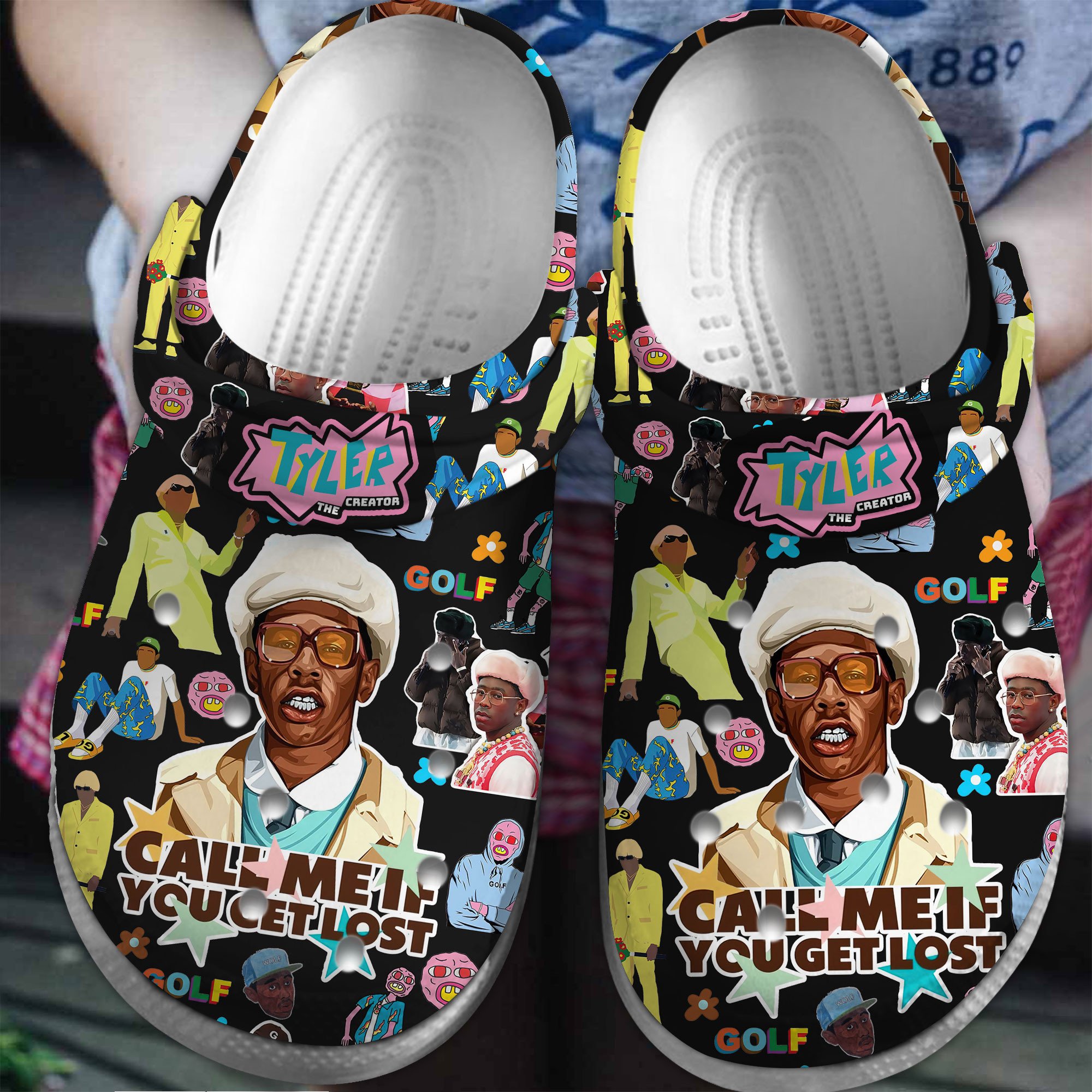 Footwearmerch Tyler, the Creator Music Crocs Crocband Clogs Shoes Comfortable For Men Women and Kids