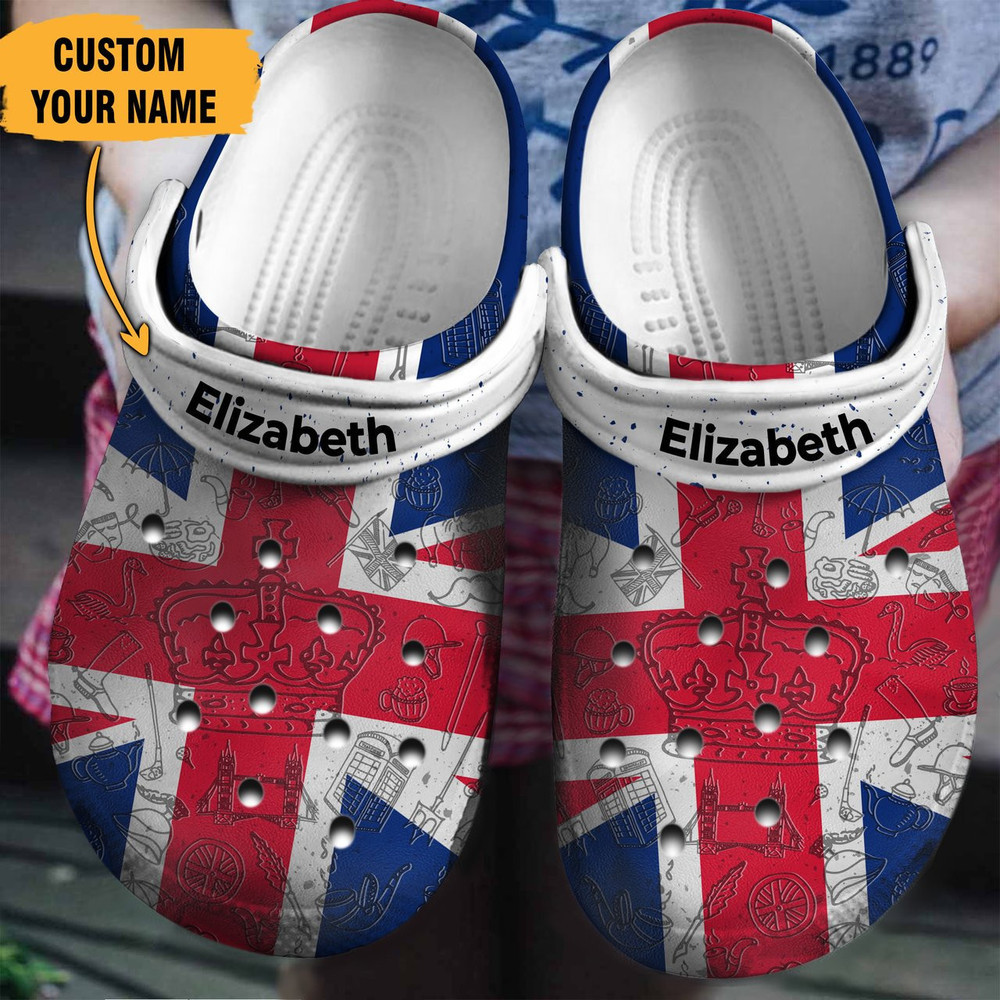 Footwearmerch Uk Flag For Men And Women Rubber clog Shoes Comfy Footwear