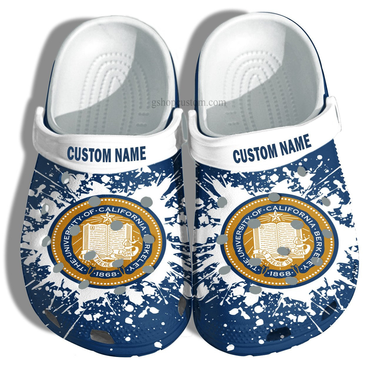 Footwearmerch University Of California Berkeley Croc Shoes Customize- University Graduation Gifts Shoes Admission Gift